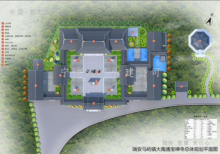 古建寺廟設計效果圖展示，感受古建寺廟的韻味